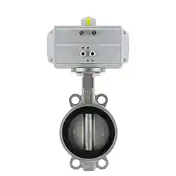 Wafer Type Pneumatic Stainless Steel Butterfly Valve